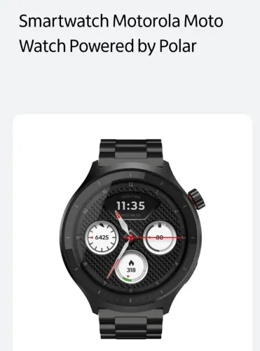 Smartwatch Motorola Moto Watch Powered by Polar
