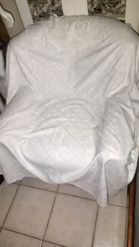 Poltrona macia de algodão