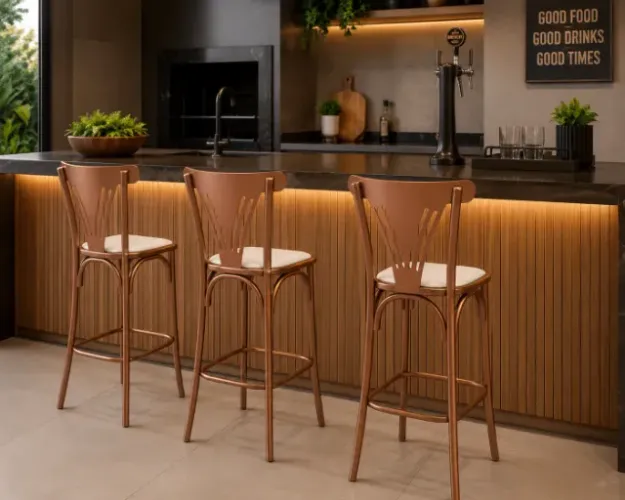 Banquetas Toscanas em Aço Carbono