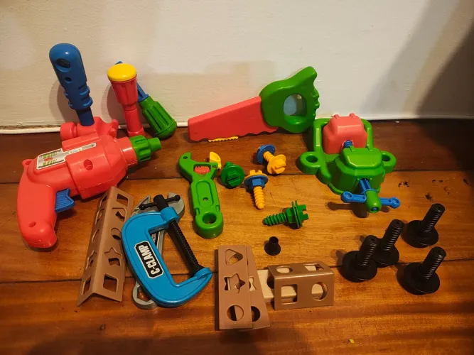 Kit Ferramentas de Brinquedo e Conjunto Jovem Mecânico