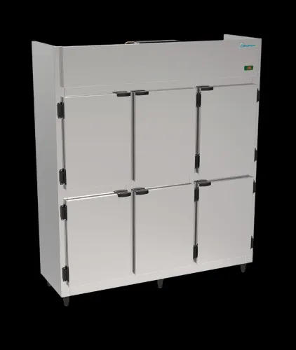 Ac geladeira comercial mini câmara 6 portas inox