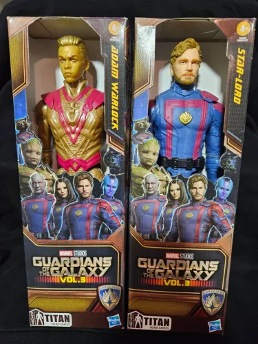 Boneco Guardiões da Galáxia Star Lord + Adam Warlock Vol.3