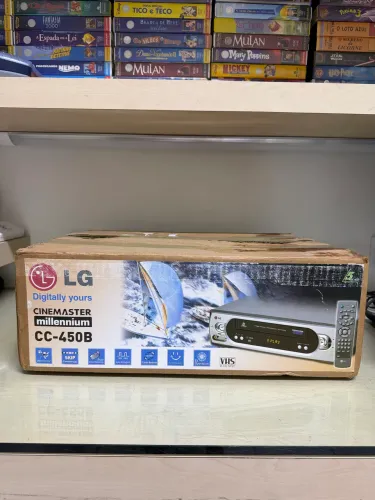 Videocassete VHS LG Cinemaster Millennium CC-450B Completo Na Caixa Funcionando