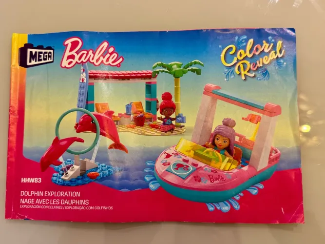 Barbie Blocos de Montar Exploração de Golfinhos Color Reveal