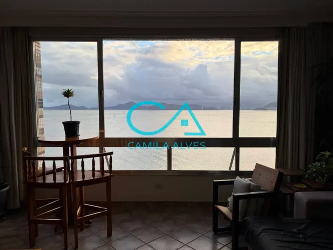 Apartamento de 3 dormitórios com vista total para o mar na Ponta da Praia!!
