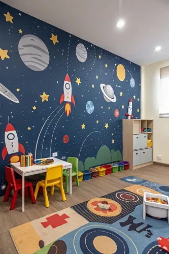 Pintura Arte visual tema noite estrelada 