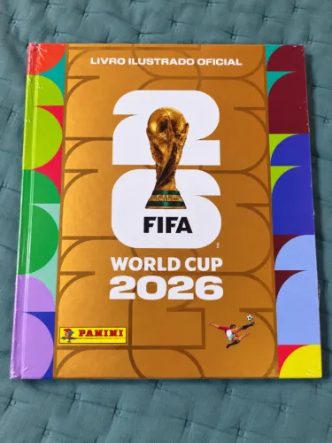 Álbum Copa 2026 Capa Dourada no Plástico + ~400 Figurinhas