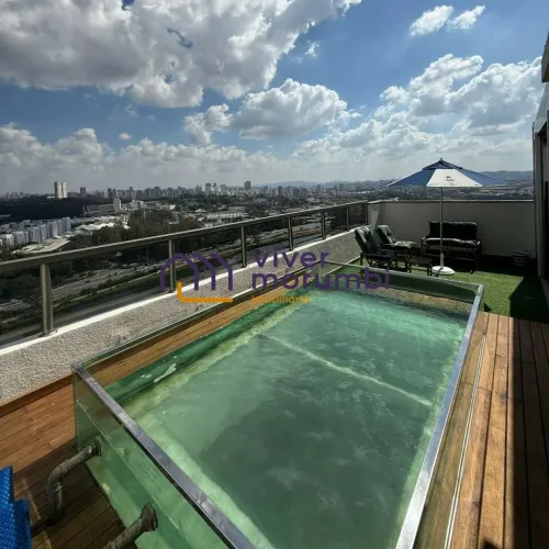 Cobertura Duplex com piscina de vidro suspensa na Vila Leopoldina