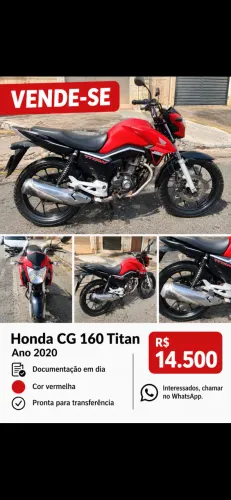CG160 - Titan - cor vermelha - 14.500