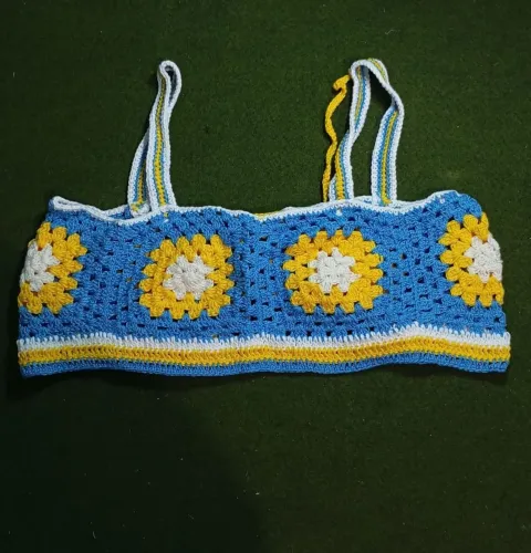 Cropped em crochê