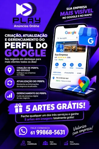 Criação, Atualização e Gerenciamento de Perfil do Google e Maps