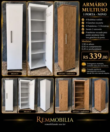 ARMÁRIO MULTIUSO ORGANIZADOR NOVO - ENTREGAMOS MONTADO