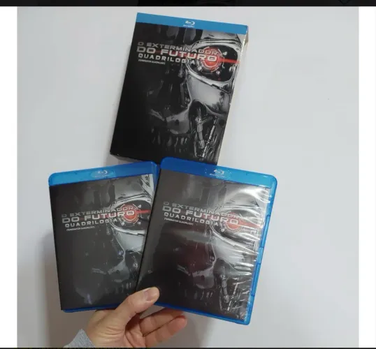 Blu-ray Box Quadrologia Exterminador Do Futuro Nacional Novo