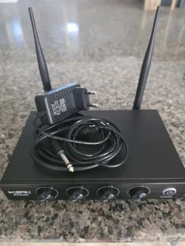 Microfone Sem Fio KSR Pro BR6080 Quádruplo