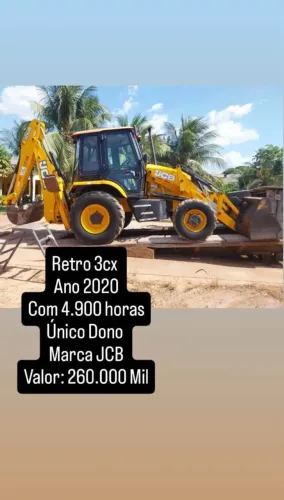 Vendo retroescavadeira JCB