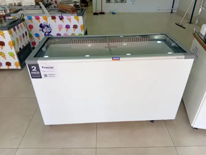 FREEZER HORIZONTAL TAMPA DE VIDRO 503 LITROS - NOVO SOMOS LOJA