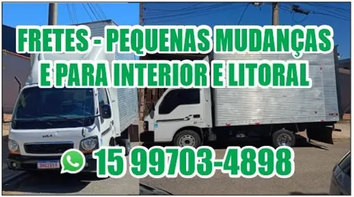 CARRETO e mudanças pequenas para interior e litoral