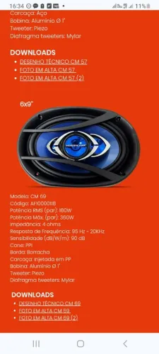 Auto falantes, vendo 4 e 2 tweeters + aplificador taramps