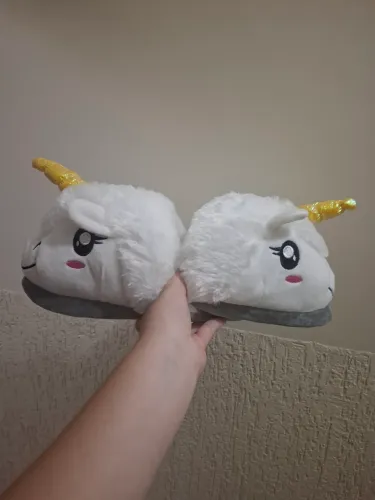 Pantufas de unicórnio