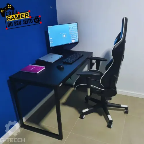 Escrivaninha Reforçada 120cm NOVA Mesa Multiuso para Computador estudo Gamer Escrivaninha