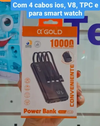 Carregador portátil Power Bank 10000mAh e 20000mAh novos