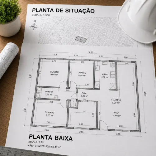 Plantas, Memorial para Usucapião| Engenheiro 