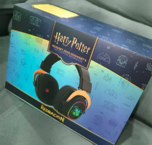 Headset Redragon Zeus Harry Potter Hogwarts RGB Special Edition