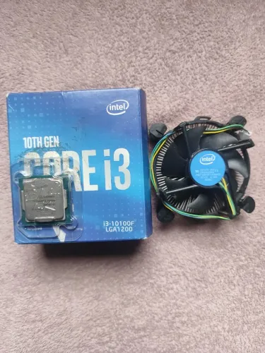 Intel core i3-10100F com a caixa mais cooler, em bom estado
