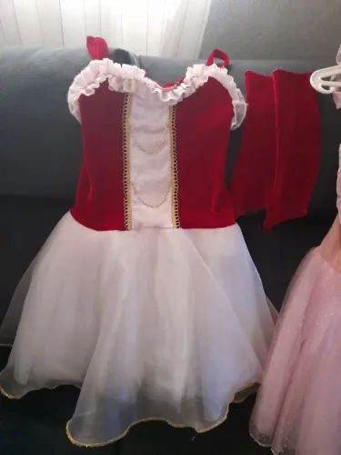 Vestido 12 bailarina com luvas infantil