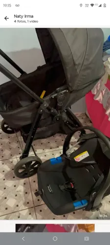 Carrinho e bebe conforto 