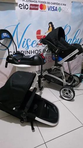 Carrinho Moisés 4 em 1 luxo