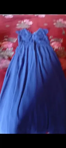 Vestido de festa azul Royal novo tamanho g3