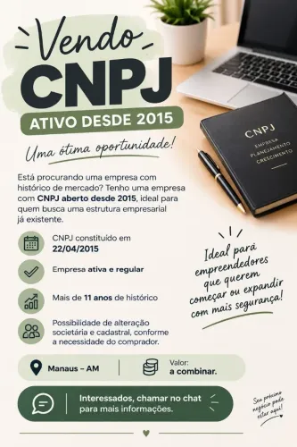 CNPJ ATIVO DESDE 2015
