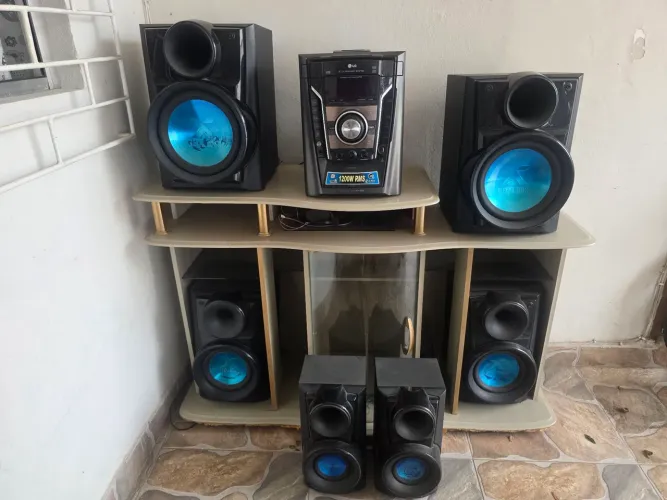 Mini System LG 1200W RMS - Modelo MCV905 (X-Metal Bass) Muito Forte!