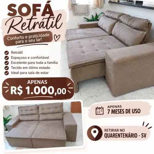 Sofá retrátil