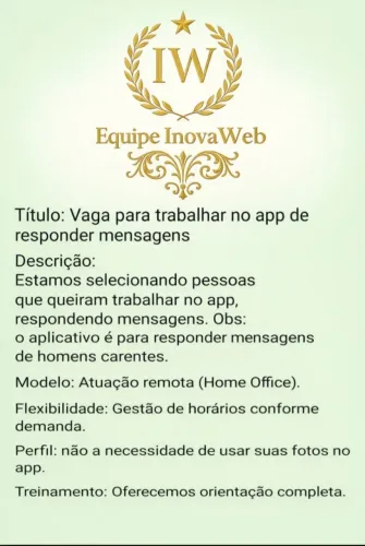 Trabalho em gestão de mensagens