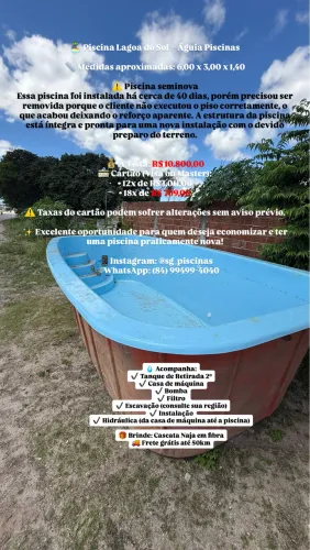 Piscina de 6 metros usada