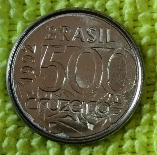 moeda 500 cruzeiros 1992 tartaruga marinha