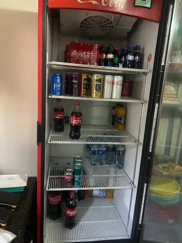 Refrigerador vertical porta vidro