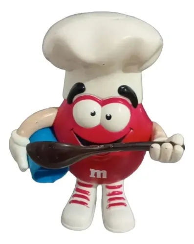 Item De Colecionador: Dispenser / Baleiro M&m Vermelho Chef (Usado)