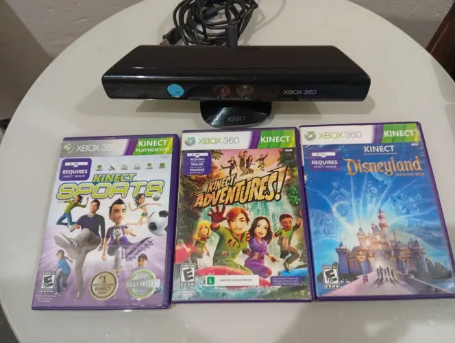 Kinect Xbox 360 original com jogos originais