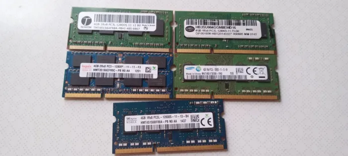 Memórias p not ou mini pc DDR3 4GB cada 50 unid