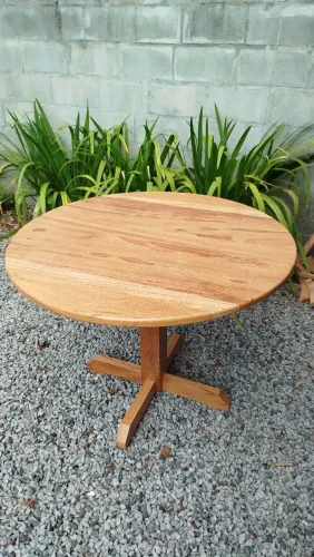 Mesa redonda - Angelim 100cm