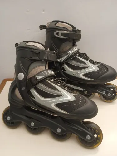 Patins Traxart Inline Faster Preto E Cinza