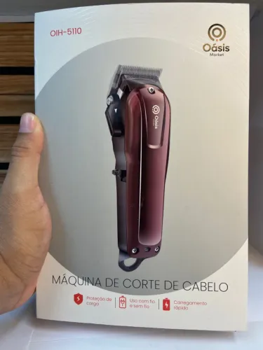 Máquina de Cortar Cabelo sem Fio Vinho - Oásis OIH-5110 an2