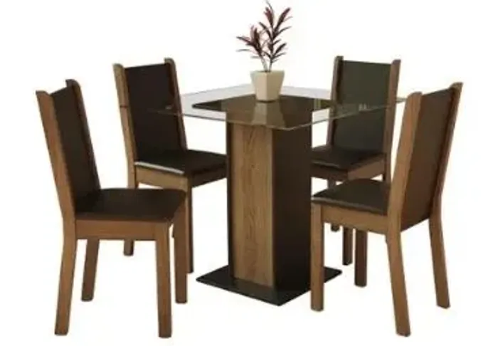 MESA QUADRADA 4 LUGARES