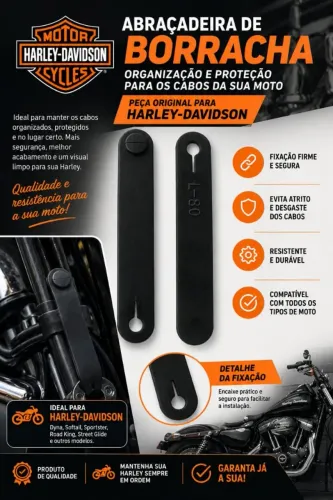 Abraçadeira de borracha para todos os tipos de moto
