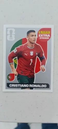 Figurinha Cristiano Ronaldo - Prata - Original