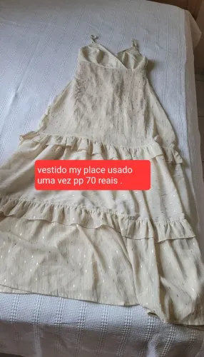 Vestido my place pp usado uma vez .