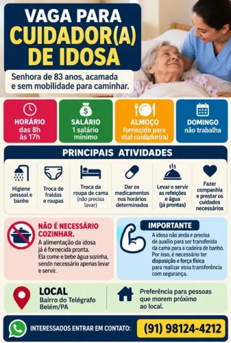 Cuidadora para idosa